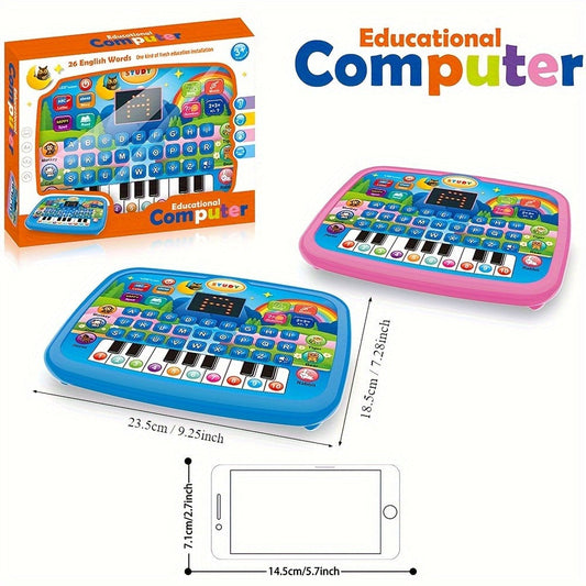 Educational Learning Machine for Kids with 2.2" Screen Alphabet Numbers Music Animals Piano Keys | Interactive Toddler Tablet Toy for Boys Girls Ages 2 3 4 5 | Best Birthday Christmas Gift