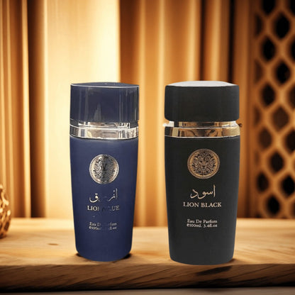 Arabian Men's Perfume Set 2 x 3.4 oz | Long Lasting Oriental Cologne Duo Oud Woody Scent for Holidays Dates Daily Wear Gift for Him