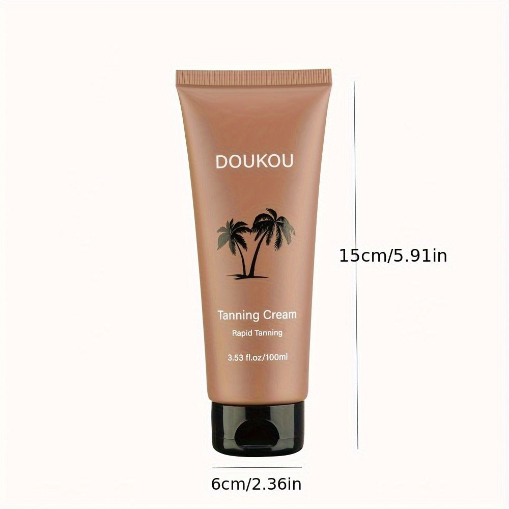 Sunless Self Tanner Lotion 100ml — Non-Streaking Mineral Formula for Natural-Looking Tan, Streak-Free Body Tanning Cream for Women & Men All Skin Tones