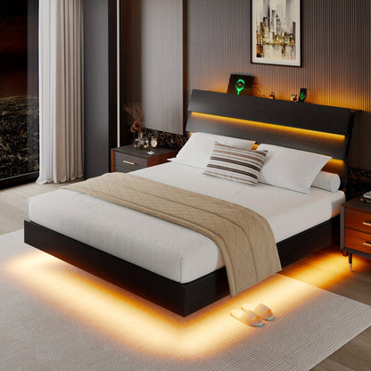 Bed Frame shown in the Black, Full option
