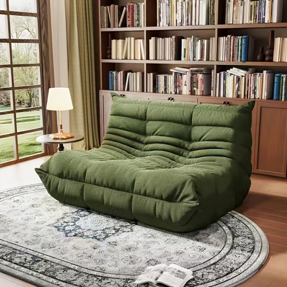 Floor Sofa with Modular Design and Tufted Back for Living Room detail image - detail view 16