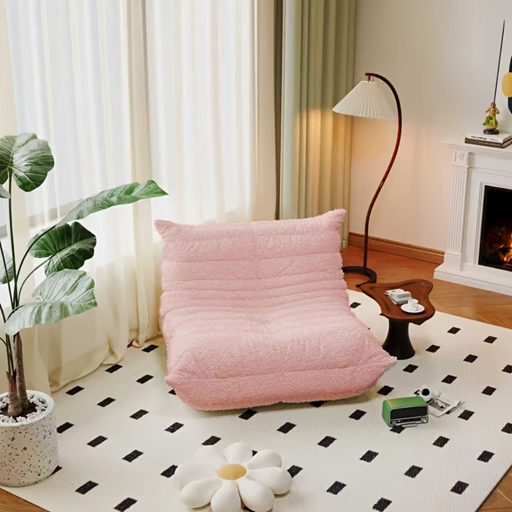 Floor Sofa with Modular Design and Tufted Back for Living Room detail image - detail view 8
