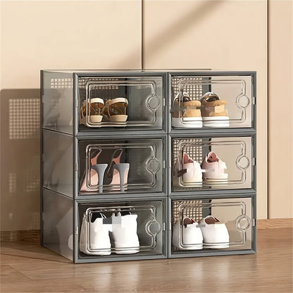 Shoe Box shown in the Gray, 6pcs option