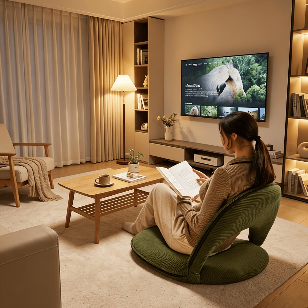 Foldable Floor Chair for Comfortable Everyday Seating in Living Room detail image - detail view 6