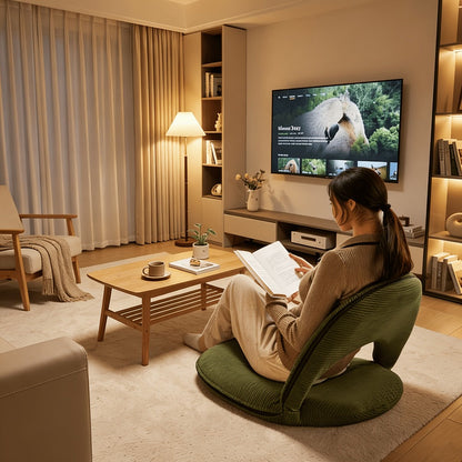 Foldable Floor Chair for Comfortable Everyday Seating in Living Room detail image - detail view 6