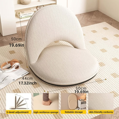 Floor Chair shown in the Milky White option