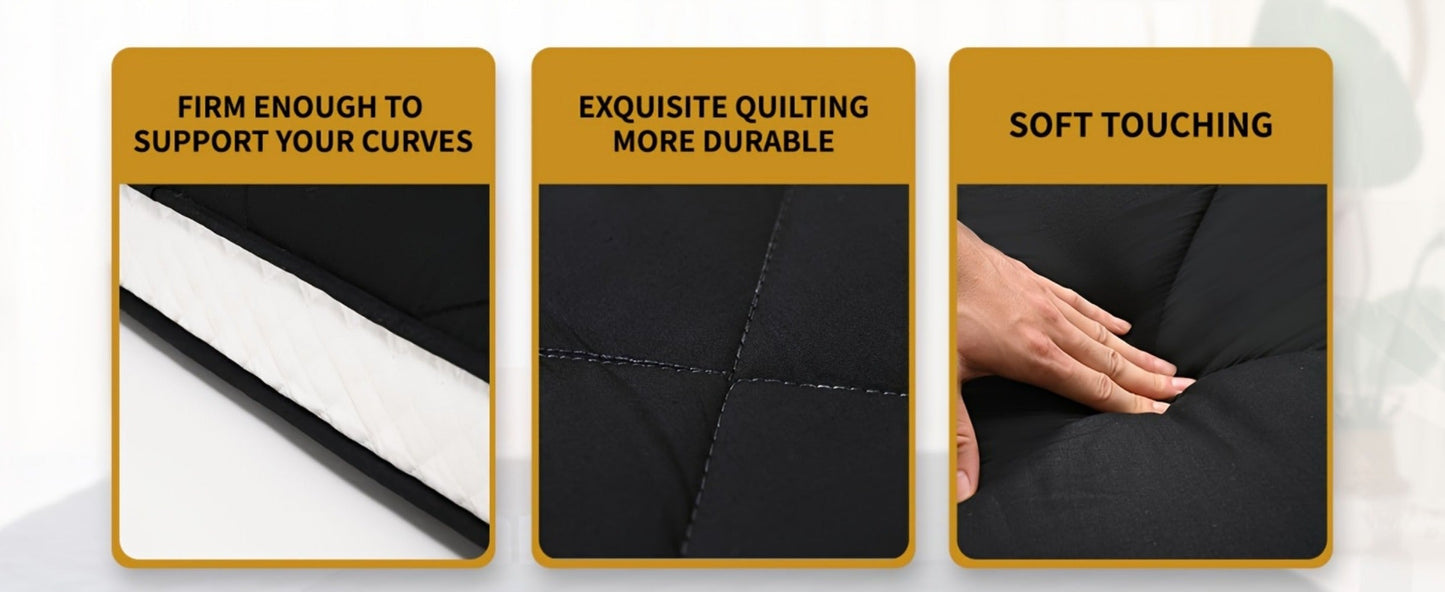 Foldable Floor Mattress, Portable Guest Bed for Bedroom Comfort and Support detail image - detail view 12