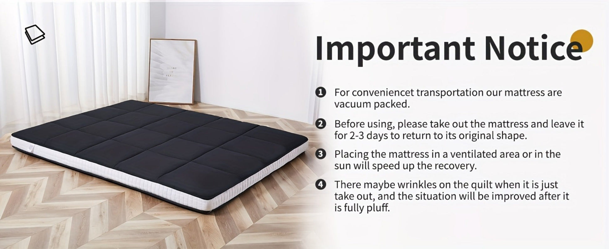 Foldable Floor Mattress, Portable Guest Bed for Bedroom Comfort and Support detail image - detail view 14
