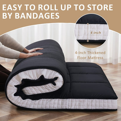 Foldable Floor Mattress, Portable Guest Bed for Bedroom Comfort and Support detail image - detail view 5