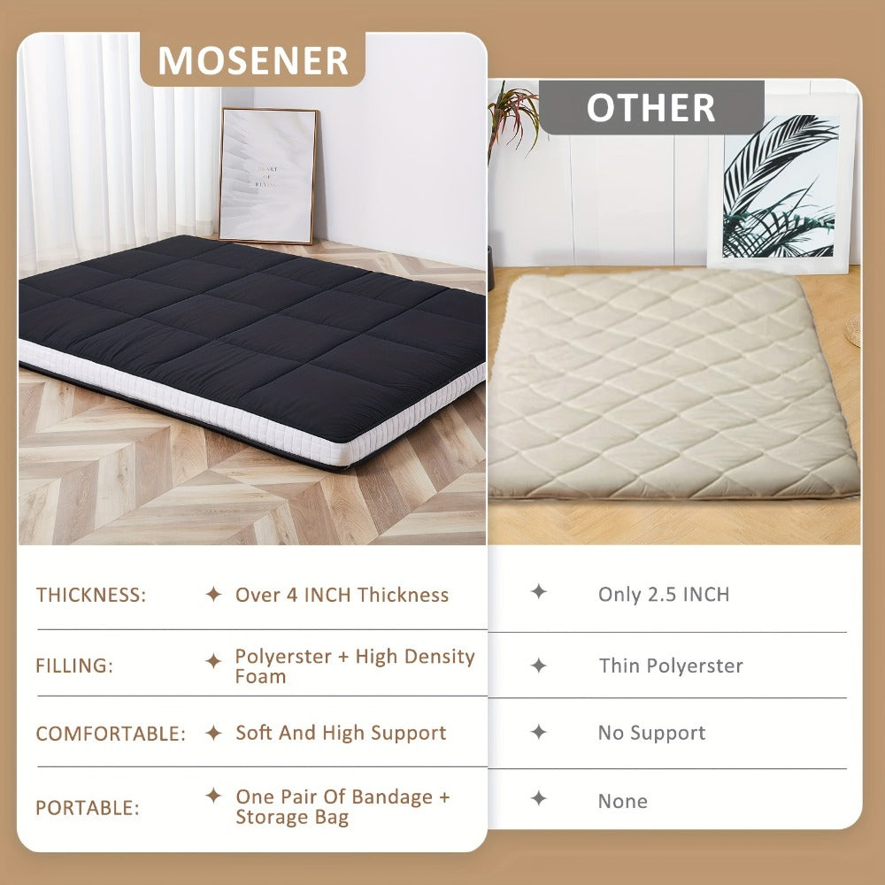 Foldable Floor Mattress, Portable Guest Bed for Bedroom Comfort and Support detail image - detail view 7