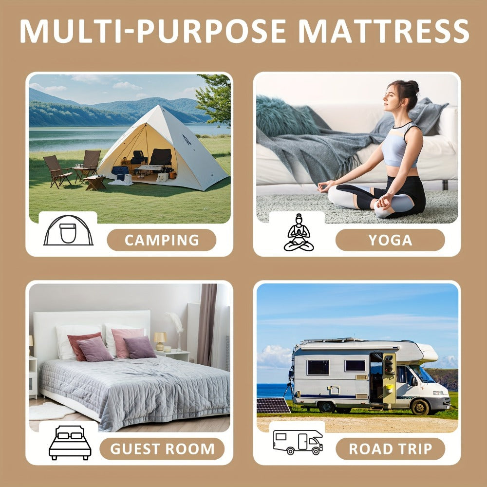 Foldable Floor Mattress, Portable Guest Bed for Bedroom Comfort and Support detail image - detail view 8