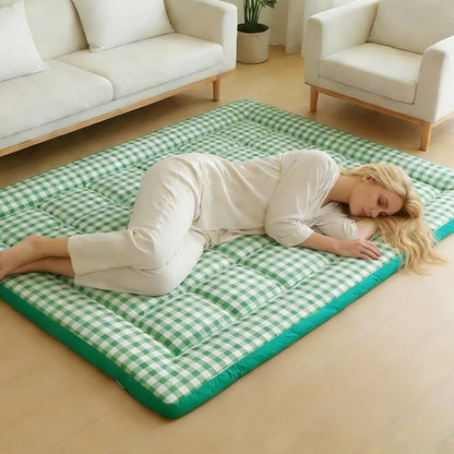 Foldable Floor Mattress with Washable Cover, Japanese Futon Mat for Bedroom detail image - detail view 11
