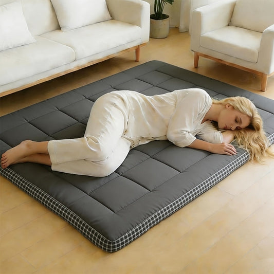 Foldable Floor Mattress with Washable Cover, Japanese Futon Mat for Bedroom detail image