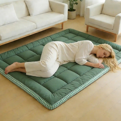 Foldable Floor Mattress with Washable Cover, Japanese Futon Mat for Bedroom detail image - detail view 9