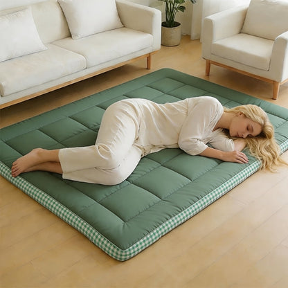 Floor Mattress, Japanese Plush Roll-Up Machine Washable, Soft Foldable Portable Sleeping shown in the main product view