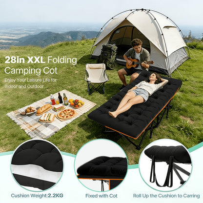 Foldable Heavy-Duty Camping Bed with Tool-Free Assembly for Bedroom detail image - detail view 16