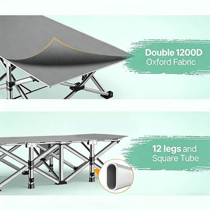 Foldable Heavy-Duty Camping Bed with Tool-Free Assembly for Bedroom detail image - detail view 19