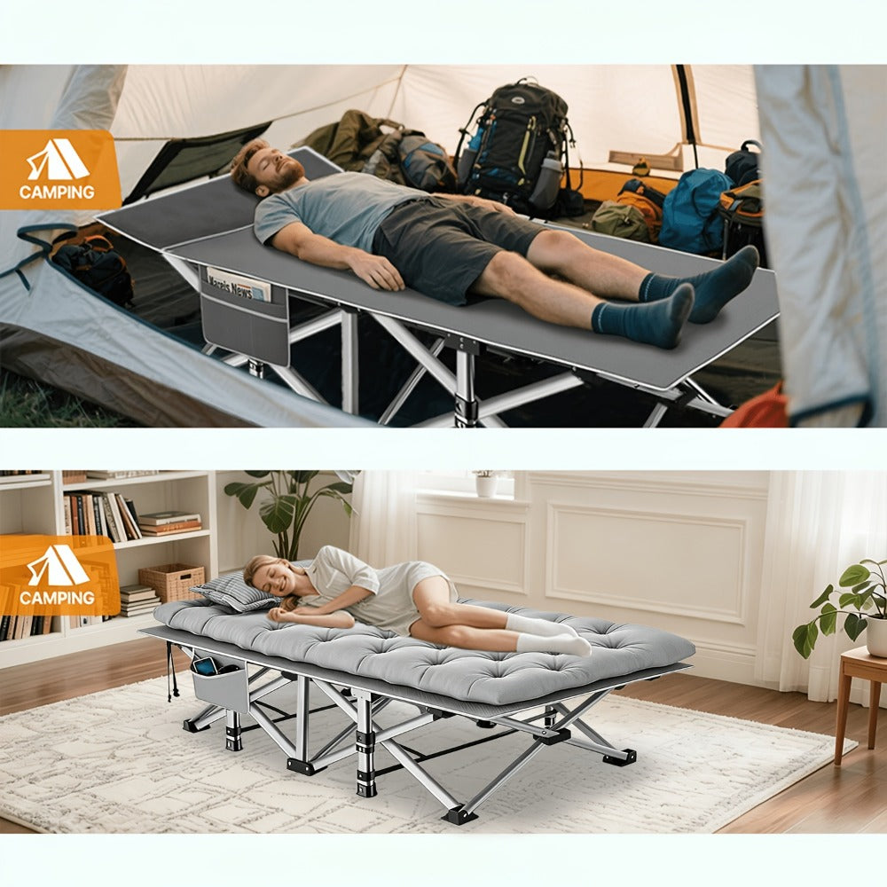 Foldable Heavy-Duty Camping Bed with Tool-Free Assembly for Bedroom detail image - detail view 20