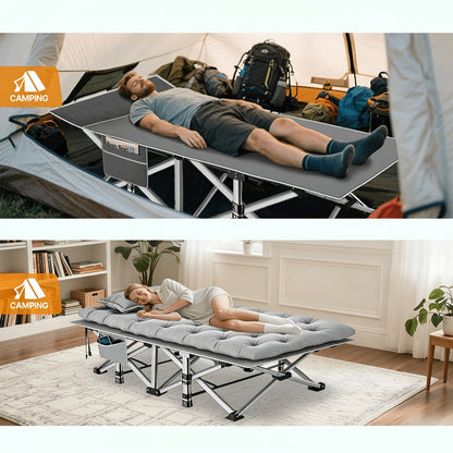 Foldable Heavy-Duty Camping Bed with Tool-Free Assembly for Bedroom detail image - detail view 20