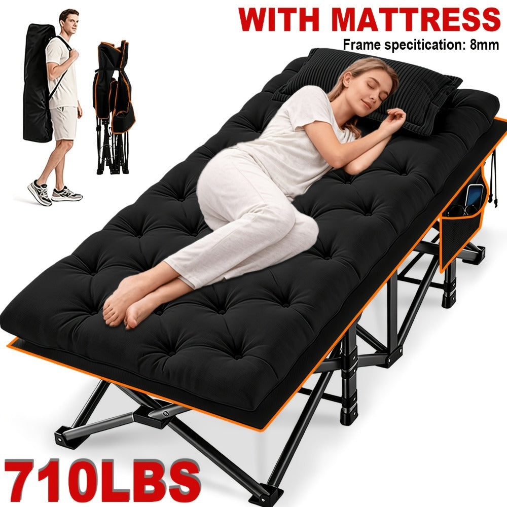 Foldable Heavy-Duty Camping Bed with Tool-Free Assembly for Bedroom detail image - detail view 3