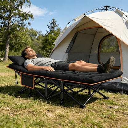 Foldable Heavy-Duty Camping Bed with Tool-Free Assembly for Bedroom detail image - detail view 6
