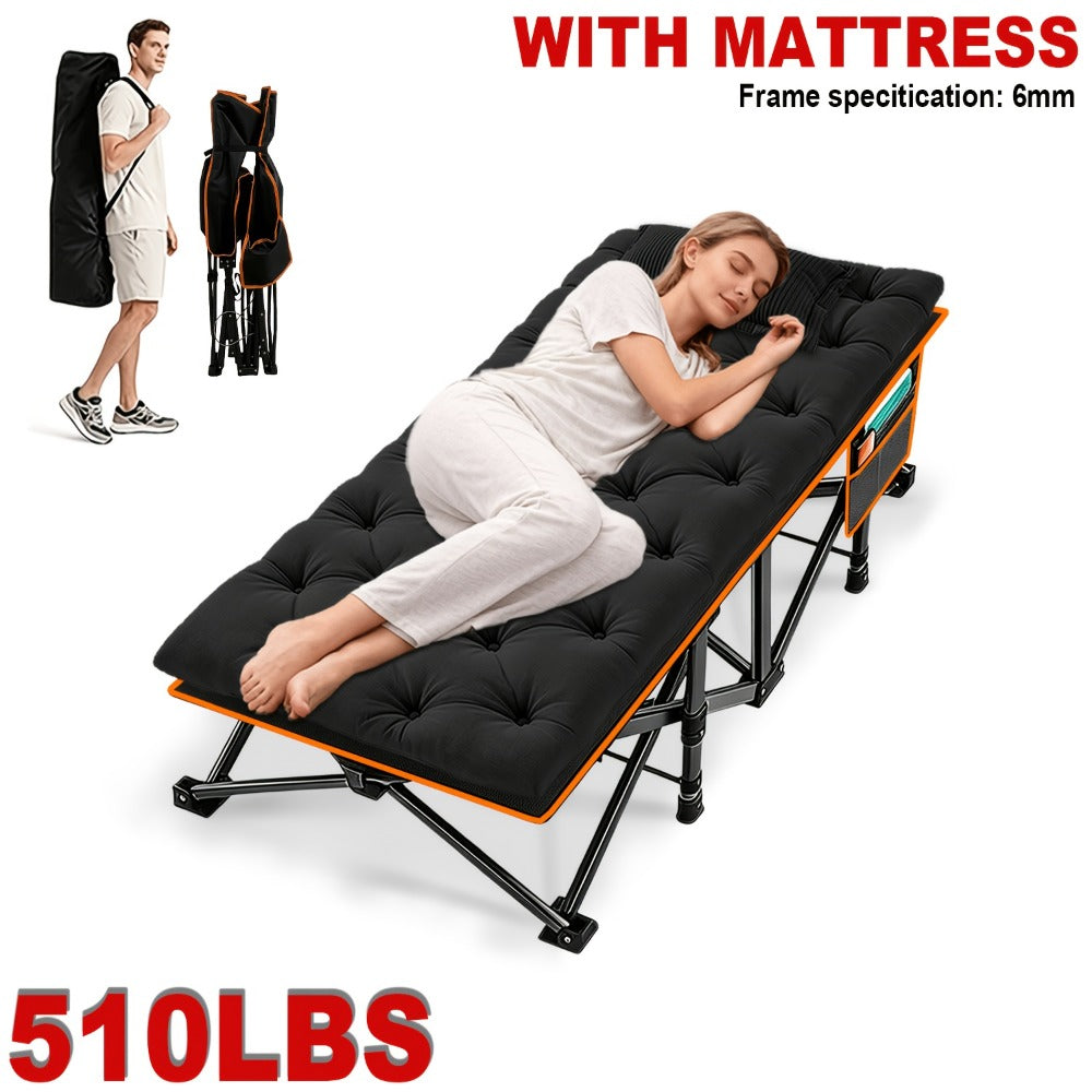 Foldable Heavy-Duty Camping Bed with Tool-Free Assembly for Bedroom detail image - detail view 7