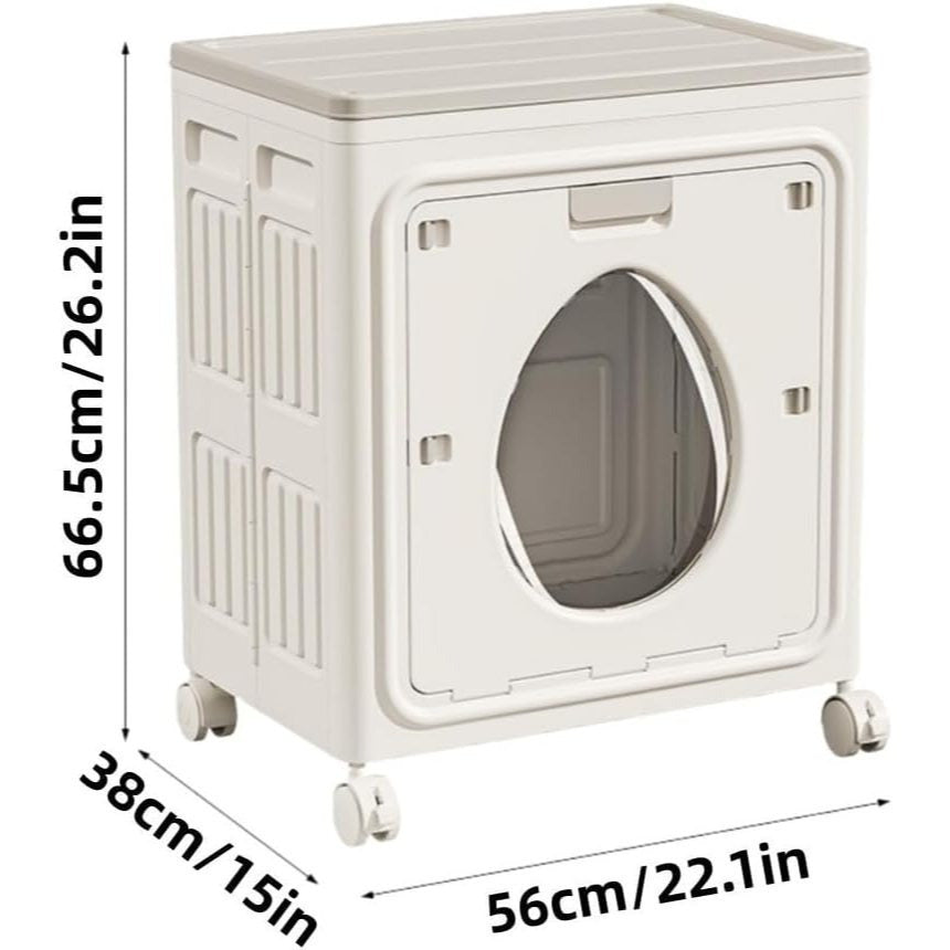 Foldable Home Storage Container with Rolling Wheels and Large-Capacity Storage detail image - detail view 6