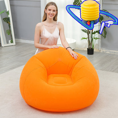 Inflatable Chair shown in the Tangerine option