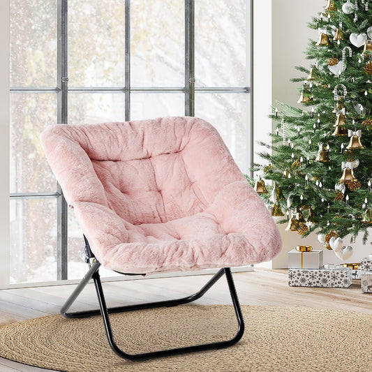 Leisure Chair, Moon Folding Portable 450 Lbs, Square Comfy Lounge Chair for Bedroom Living shown in the main product view