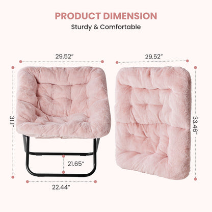 Foldable Lounge Chair with Multiple Color Options for Bedroom detail image - detail view 9