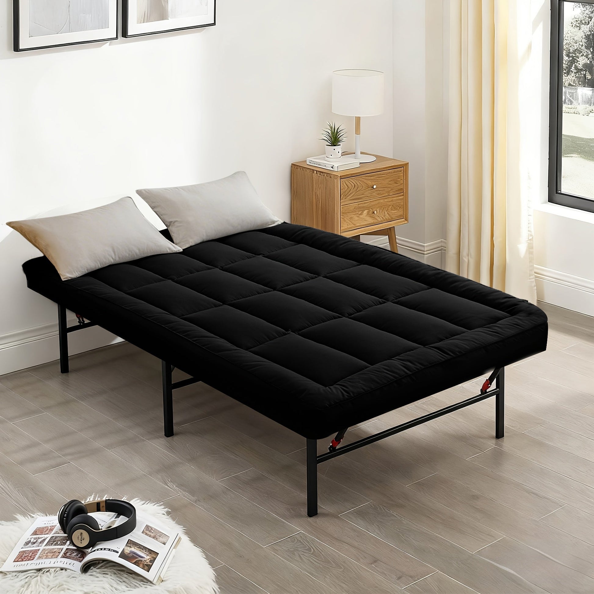 Foldable Mattress Topper, Portable Bed Topper for Bedroom Comfort and Support detail image - detail view 26