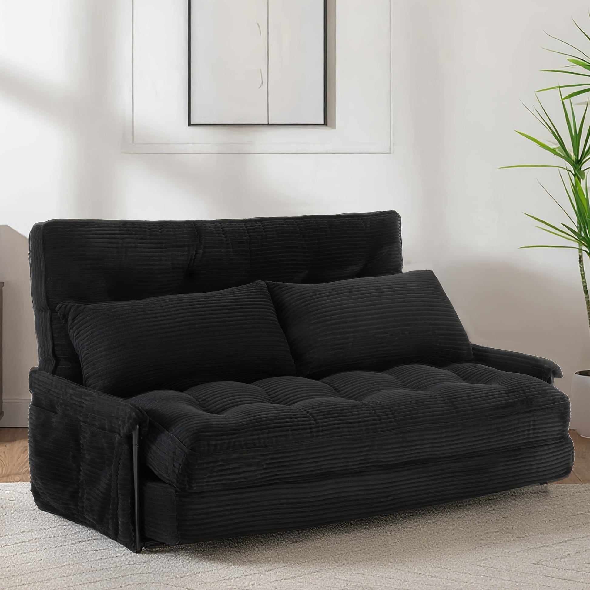 Sofa Bed shown in the Black option
