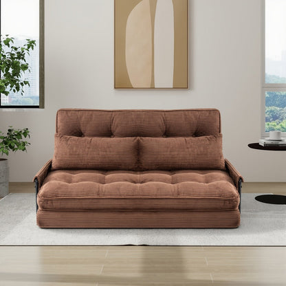 Foldable Metal Sofa Bed with Fold-Out Lounger for Comfortable Everyday Seating in Bedroom detail image - detail view 11