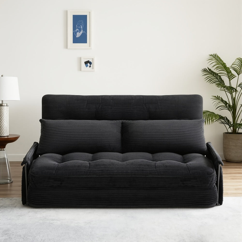 Foldable Metal Sofa Bed with Fold-Out Lounger for Comfortable Everyday Seating in Bedroom detail image - detail view 13