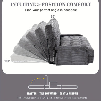 Foldable Metal Sofa Bed with Fold-Out Lounger for Comfortable Everyday Seating in Bedroom detail image - detail view 16