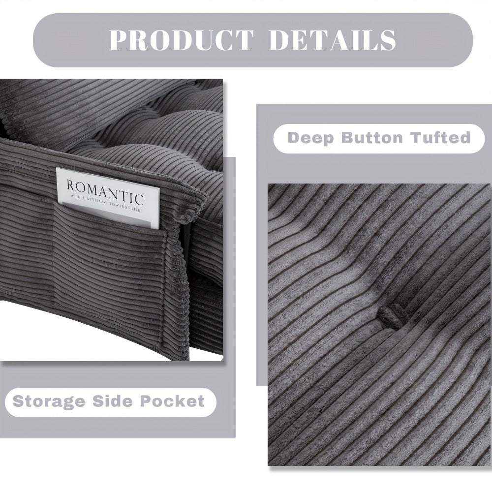 Foldable Metal Sofa Bed with Fold-Out Lounger for Comfortable Everyday Seating in Bedroom detail image - detail view 20