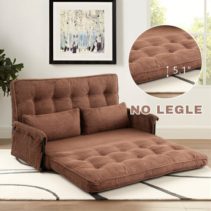 Foldable Metal Sofa Bed with Fold-Out Lounger for Comfortable Everyday Seating in Bedroom detail image - detail view 22