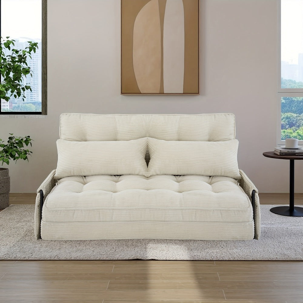 Foldable Metal Sofa Bed with Fold-Out Lounger for Comfortable Everyday Seating in Bedroom detail image - detail view 8