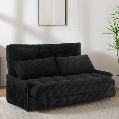 Foldable Metal Sofa Bed with Fold-Out Lounger for Comfortable Everyday Seating in Bedroom detail image - detail view 9