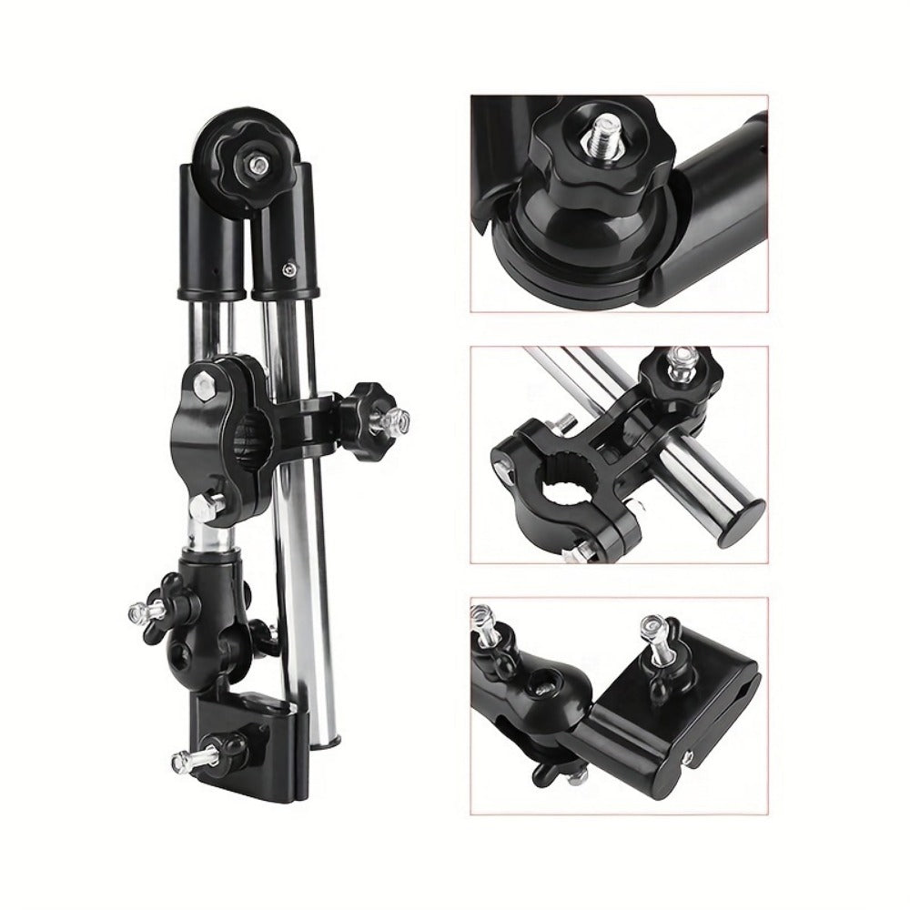 Foldable Metal Umbrella Stand with Tool-Free Assembly for Patio detail image - detail view 13