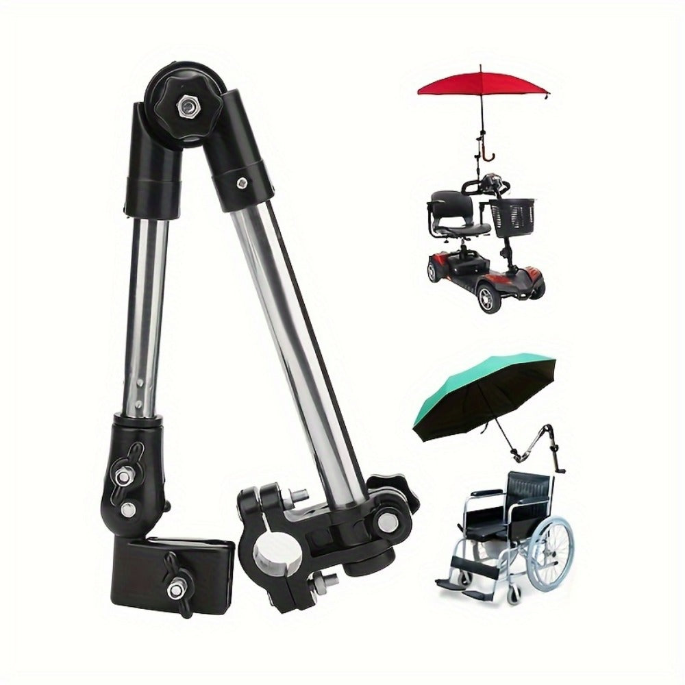 Foldable Metal Umbrella Stand with Tool-Free Assembly for Patio detail image