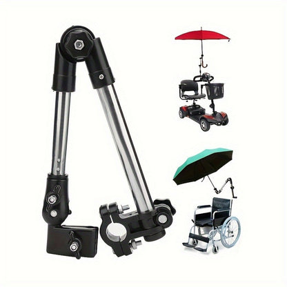 Foldable Metal Umbrella Stand with Tool-Free Assembly for Patio detail image