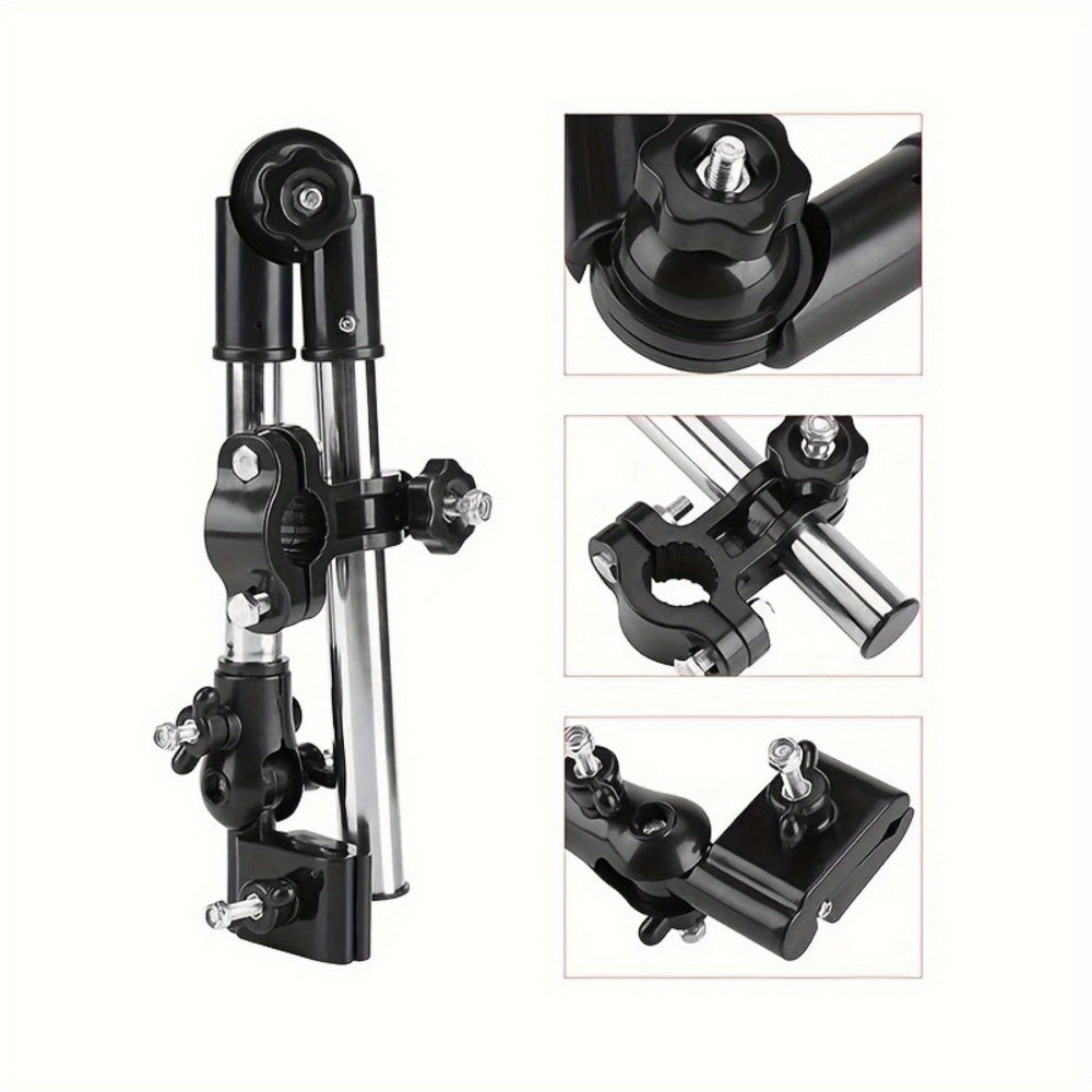 Foldable Metal Umbrella Stand with Tool-Free Assembly for Patio detail image - detail view 4