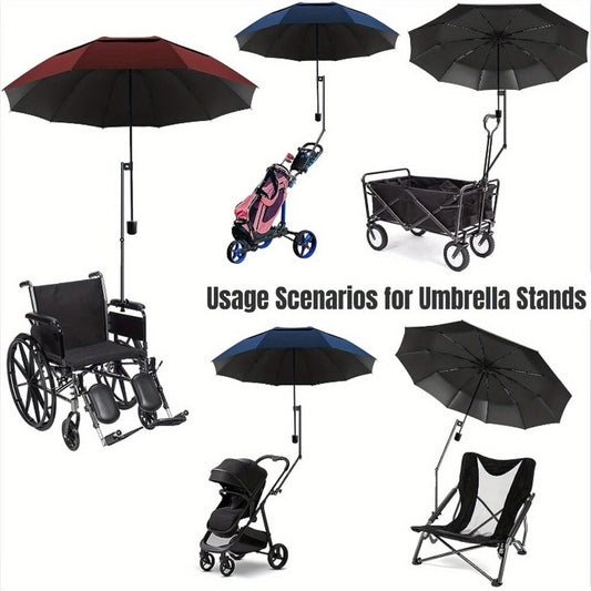 Umbrella Stand, Adjustable Stainless Steel with 180° Swivel & Foldable Design - Universal shown in the main product view