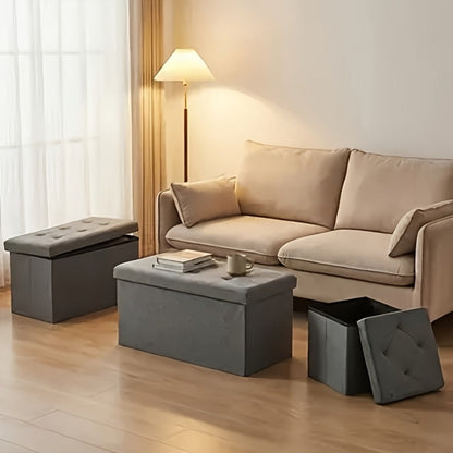 Foldable Ottoman with Waterproof Protection and Hidden Storage for Living Room detail image - detail view 12