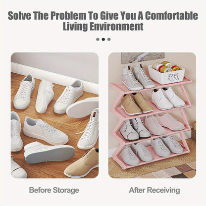Foldable Shoe Rack with Large-Capacity Storage for Organized Everyday Storage detail image - detail view 12