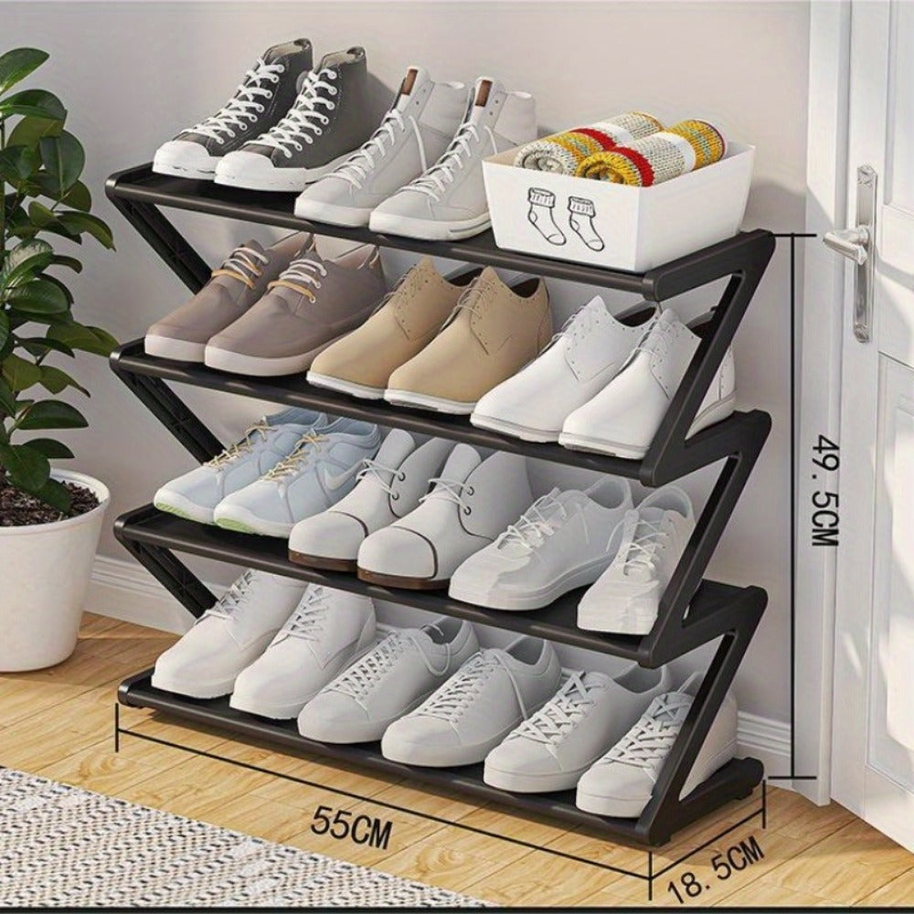 Foldable Shoe Rack with Large-Capacity Storage for Organized Everyday Storage detail image - detail view 3