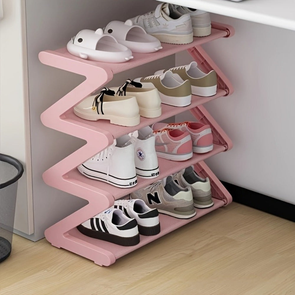 Foldable Shoe Rack with Large-Capacity Storage for Organized Everyday Storage detail image - detail view 4