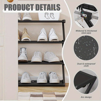 Foldable Shoe Rack with Large-Capacity Storage for Organized Everyday Storage detail image - detail view 6