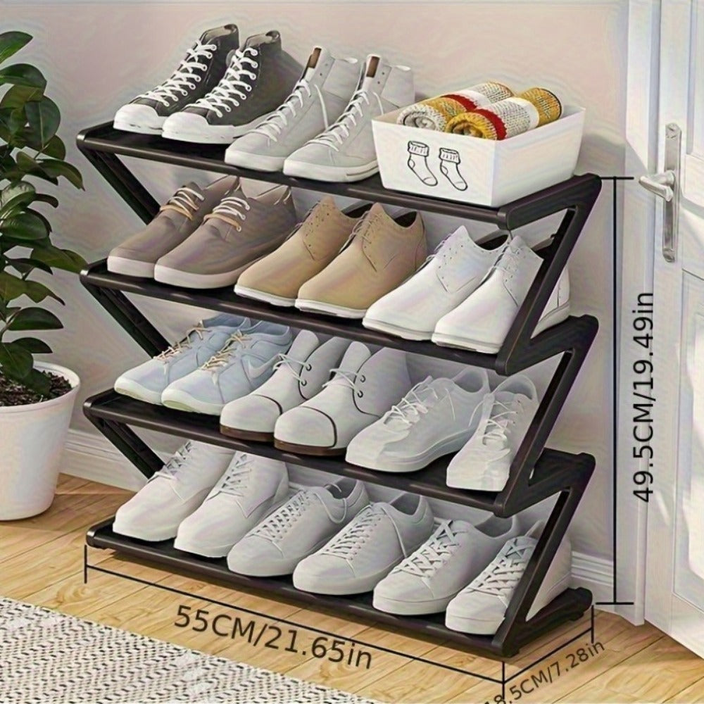 Foldable Shoe Rack with Large-Capacity Storage for Organized Everyday Storage detail image - detail view 7